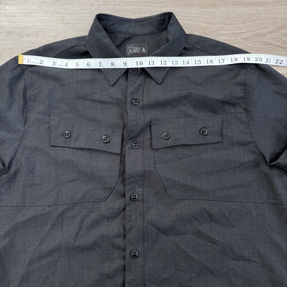 Triple Aught Design TAD Highland Shirt XL Charcoal 100% Worsted Merino Wool USA - Picture 6 of 8